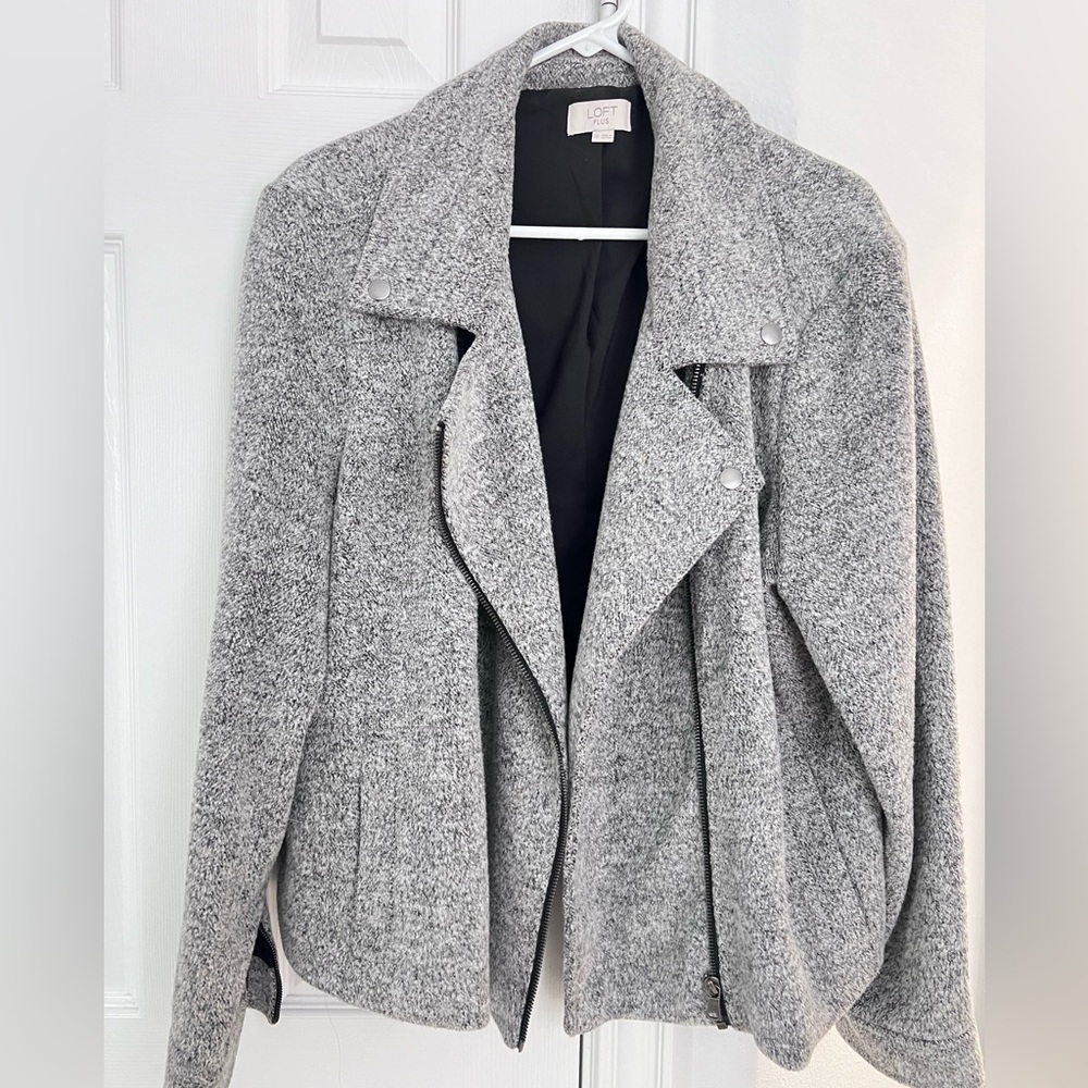 Women’s Tweed Moto Jacket, like new condition